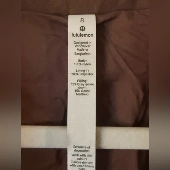 Lululemon Pack It Down Vest Mauve Stone Goose Down Puffer Packable Travel Vest - Picture 4 of 6